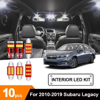 

10 x White Canbus Car LED Trunk Cargo Light Interior Reading Ceiling Dome Map Lamp Package Kit For 2010-2019 Subaru Legacy