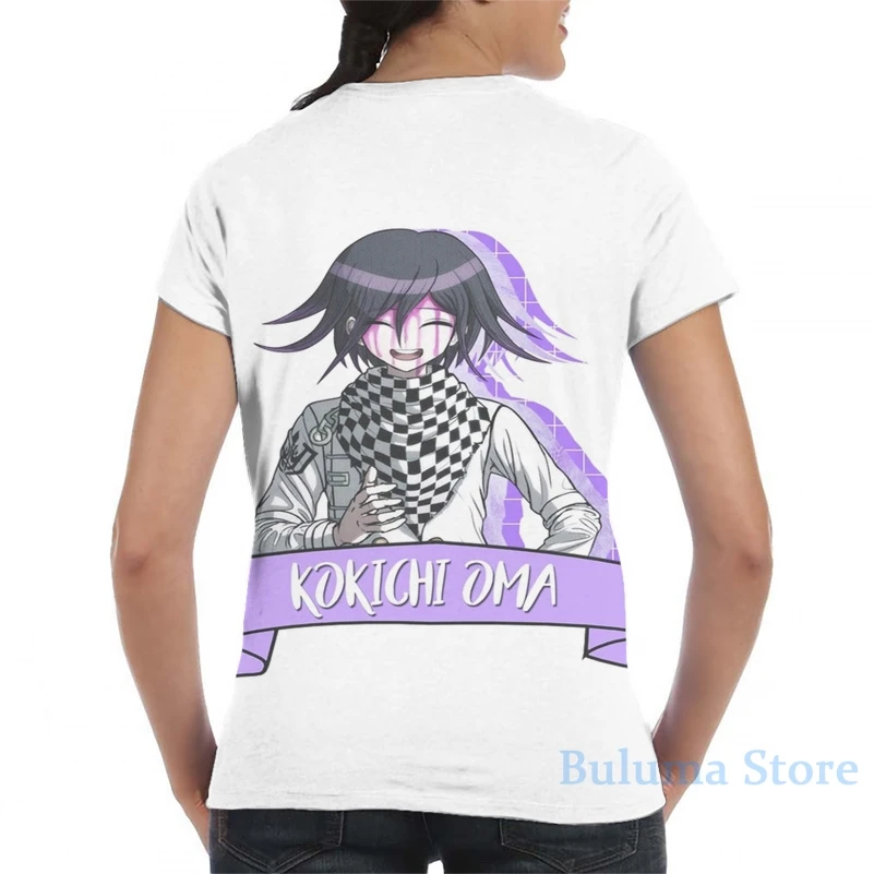 Мужская футболка Danganronpa Kokichi Oma женская модная со сплошным принтом для девочек