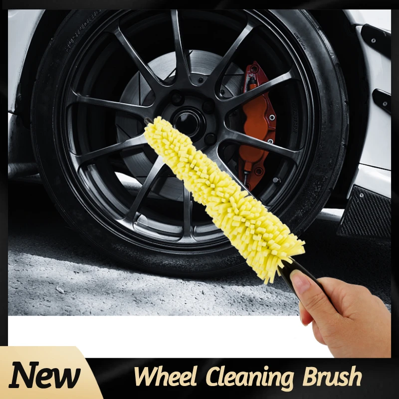 Mango de plástico de cepillo de limpieza de vehículo rueda de coche lavado cepillo neumático Auto cepillo de lavado esponjas herramientas accesorios 2020