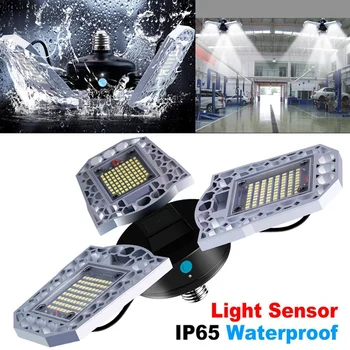 

100W Waterproof E27 LED Lamp 110V 220V LED Bulb Deformable High Power Light for Warehouse Factory Garage Basement Gym