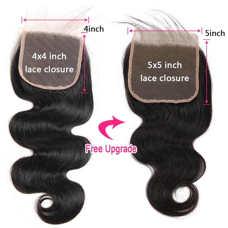 Soul Lady 5x5 закрытие волос remy перуанские 8-20 дюймов Закрытие тела волна предварительно сорванное закрытие натуральный цвет отбеленные узлы закрытие