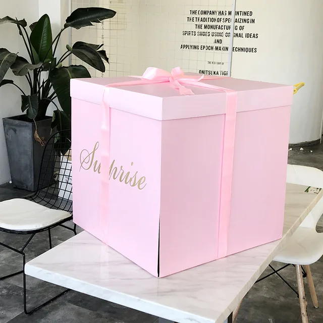 Boite A Surprises Pour Demande De Mariage Boite A Decorations Pour Fete D Anniversaire Ruban Pour Ballons Emballage Cadeau D Anniversaire Boite A Explosion Boites Decoratives Pour Mariage Aliexpress Maison Animalerie
