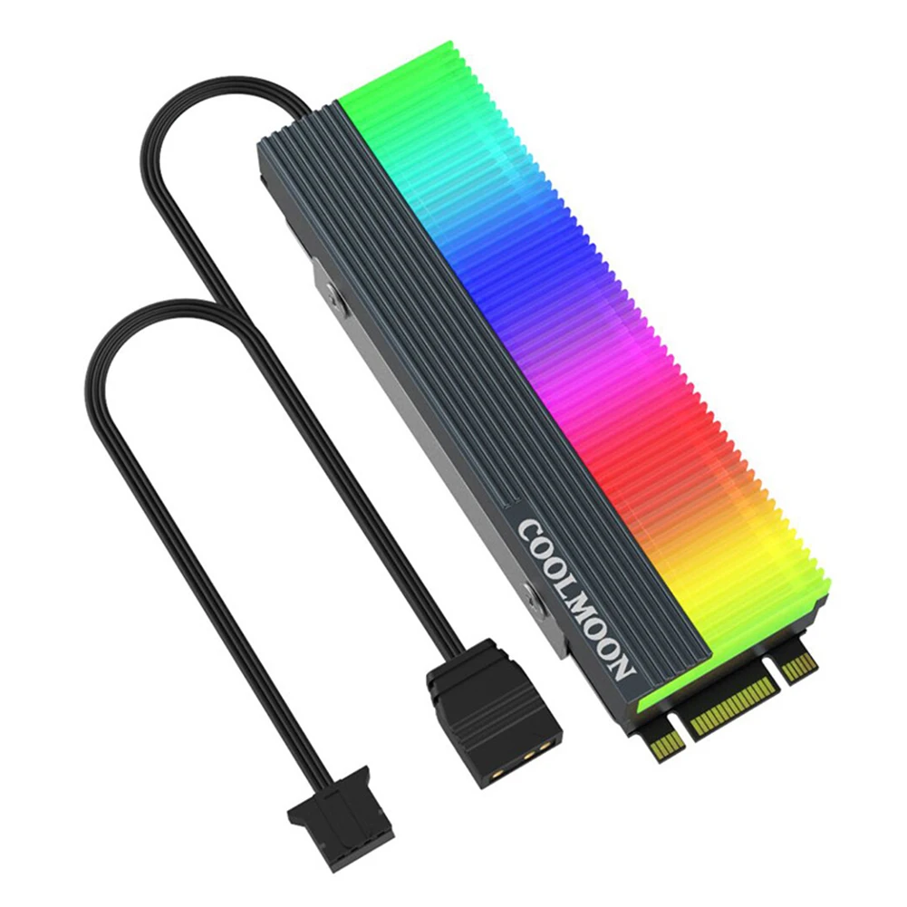 Радиатор M2 SSD 5В 3Pin ARGB NVME NGFF M.2 2280 Твердотельный накопитель жесткий диск