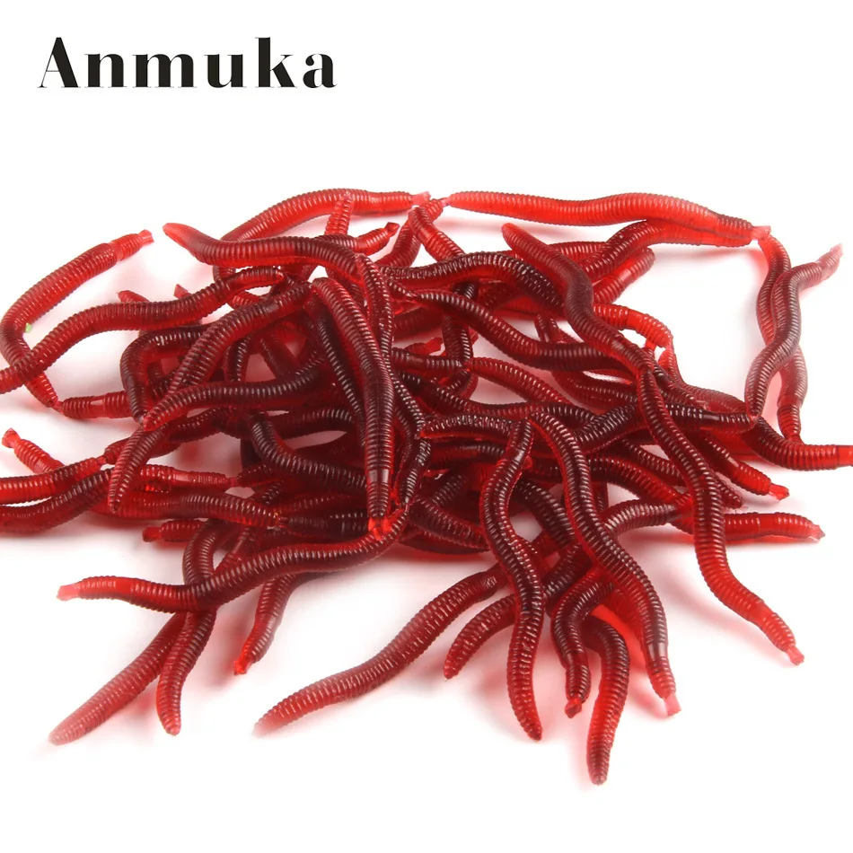 

500g 4cm hong qiu yin Bait Bionic Worm Soft Bait Lure Fishing Freshwater Fishing Taiwan Bait
