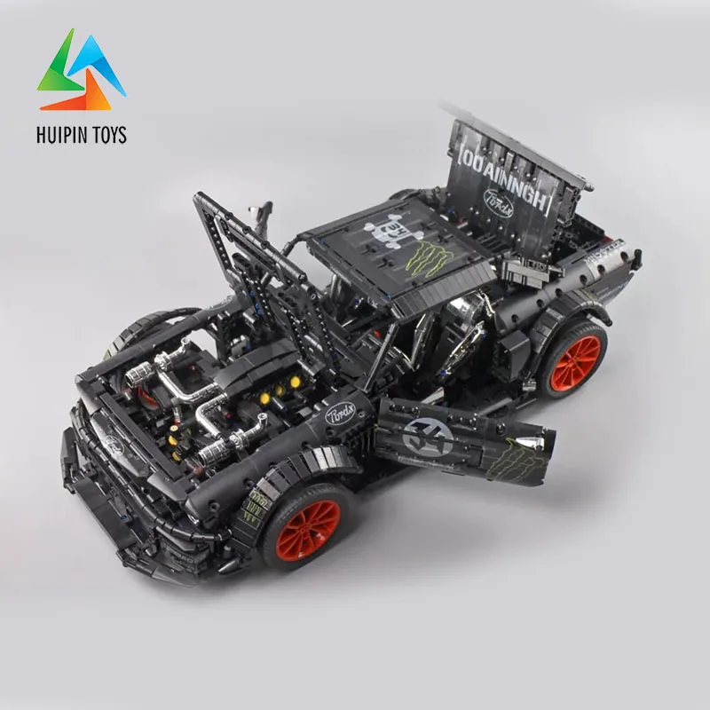 Новые MOC-22970 строительные блоки Forde Mustango Hoonicorn RTR V2 Nissann GT-R улучшенная модель детских игрушек