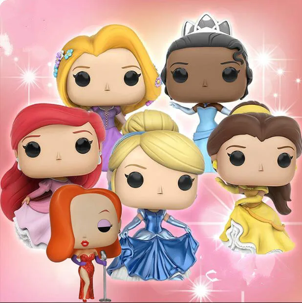 

Funko Pop Princess Doll Collectible Model Toys Cinderella, Rapunzel,Elsa Anna Vinyl Action Figure Kids Toy