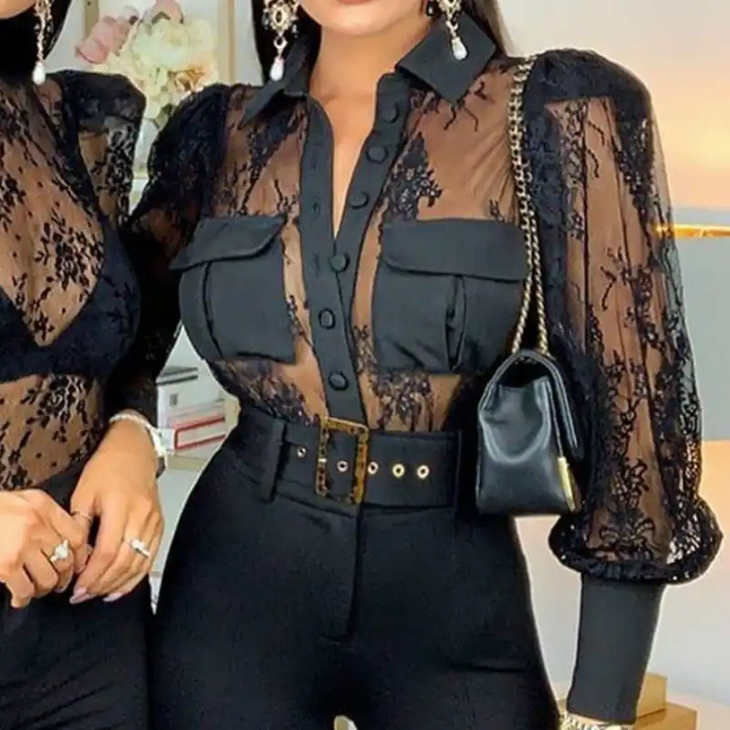 blusas transparentes de moda