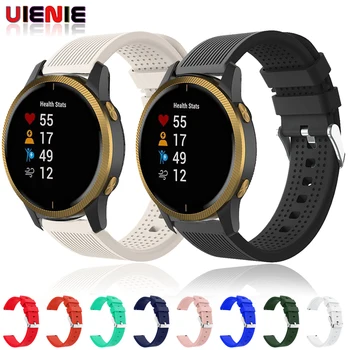 

Strap For garmin vvivoactive3 venu vivomove HR band Sports Silicone Replacement WatchBand For garmin forerunner 245 645 Bracelet