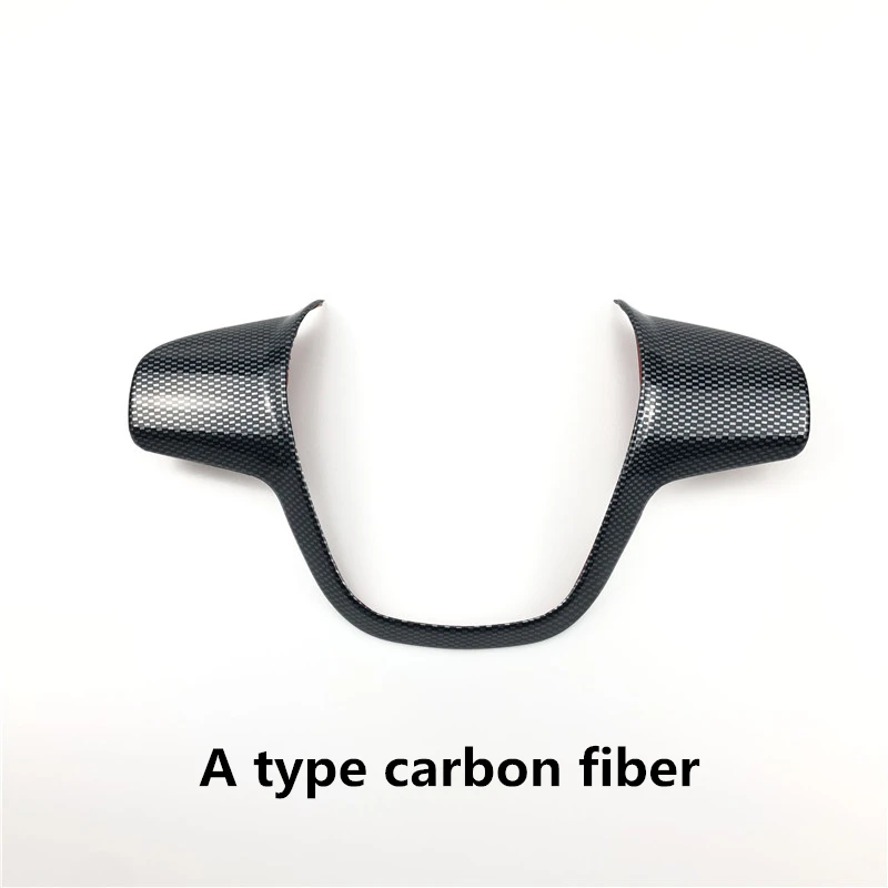 A type Carbon fiber DoColors Автомобильный декоративный чехол-наклейка на руль для Ford Focus 3 MK3 2012- автомобильные аксессуары - Название цвета: A type Carbon fiber
