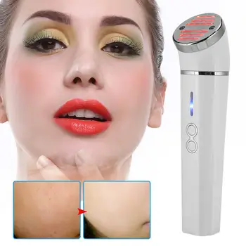 

Lighten fine lines Skin Care Machine Led Portable Photon Red Blue Light Facial Hot Compress Massage Anti-Aging Beauty Machine