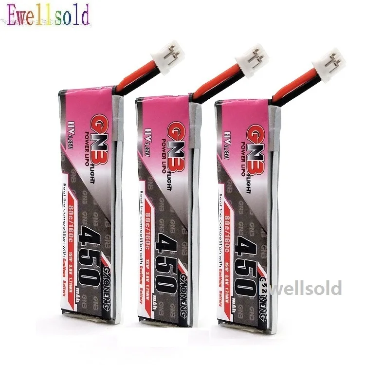2 10 шт. 3 8 в 450 мАч 50/100C 1S HV 4 35 Lipo батарея PH2.0 разъем для Tinyhawk Happymodel Snapper7 Дрон FPV