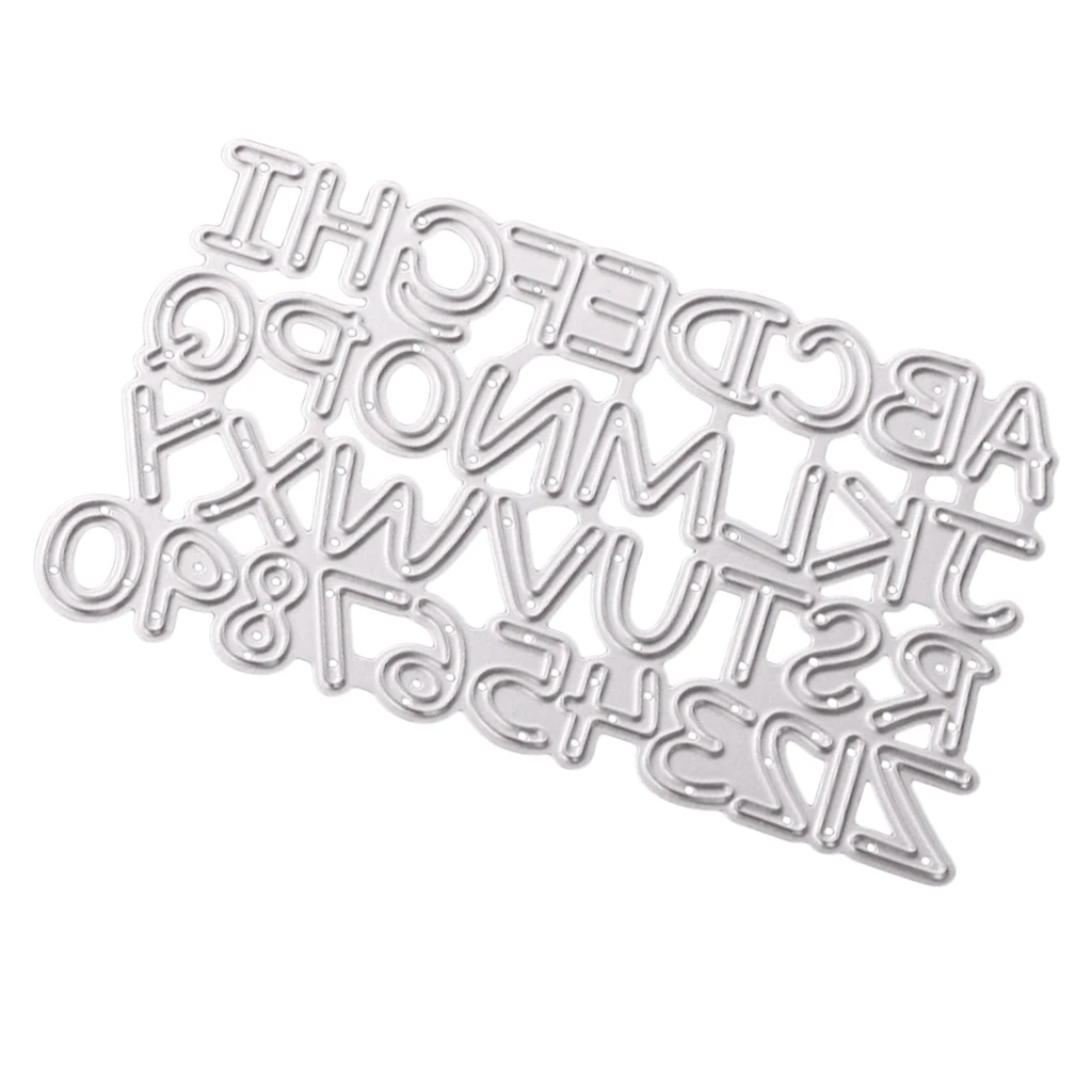 0-9 A-Z Letters Cutting Dies Stencil For Christmas Cards Scrapbook Embossing Tool