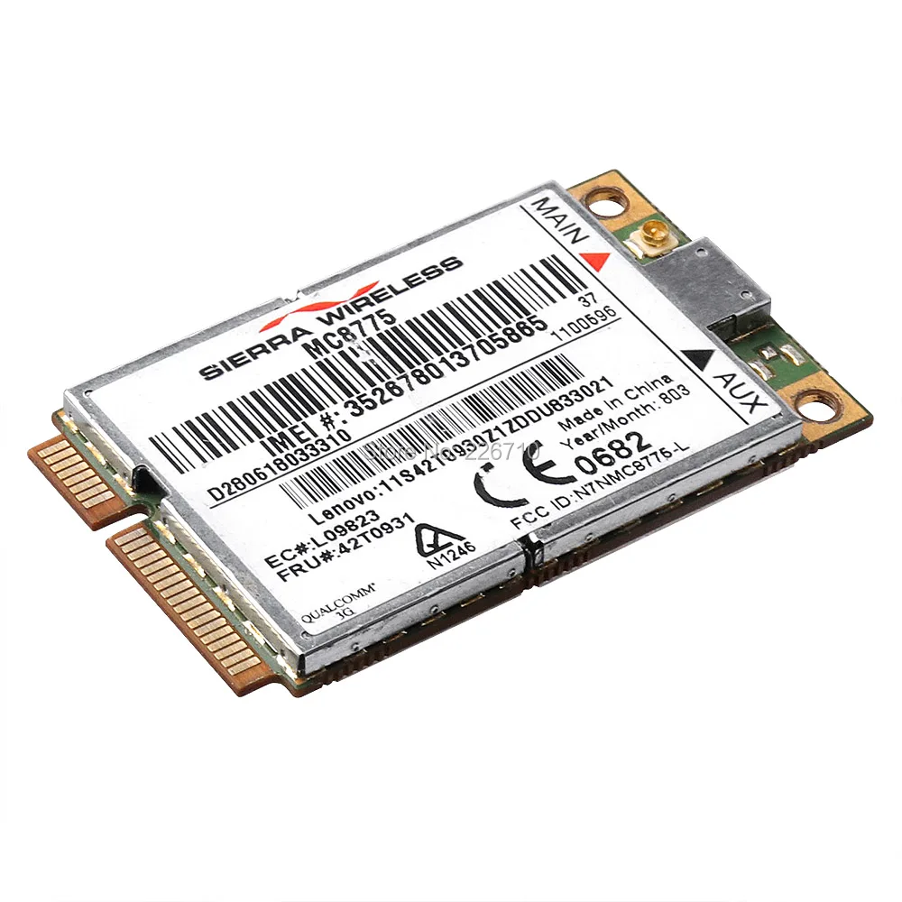 Разблокированная беспроводная сетевая карта Sierra MC8775 3G модуль WCDMA 7 2 Мбит/с FRU: 42T0931