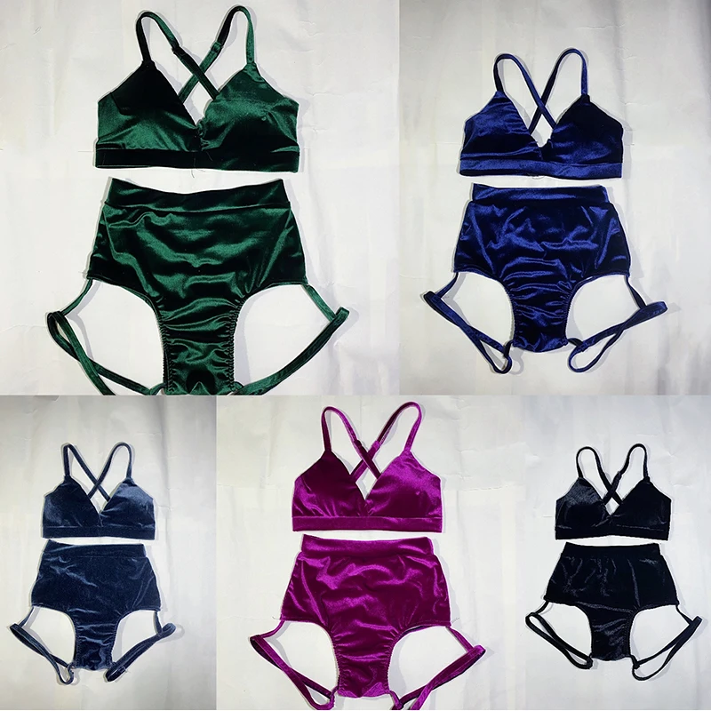 2021 Jazz Street Dance Outfits Sexy Bikini Sets Pole Dance Clothing