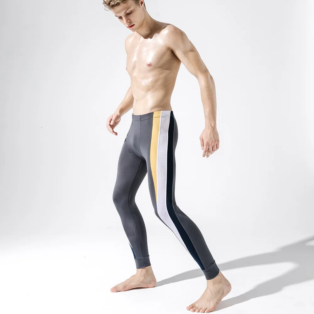 

Patchwork Men Bodybuilding Tights Running Tights Fitness Sportswear Training Gym Legging Keep Warm Workout Quick Dry Leggings