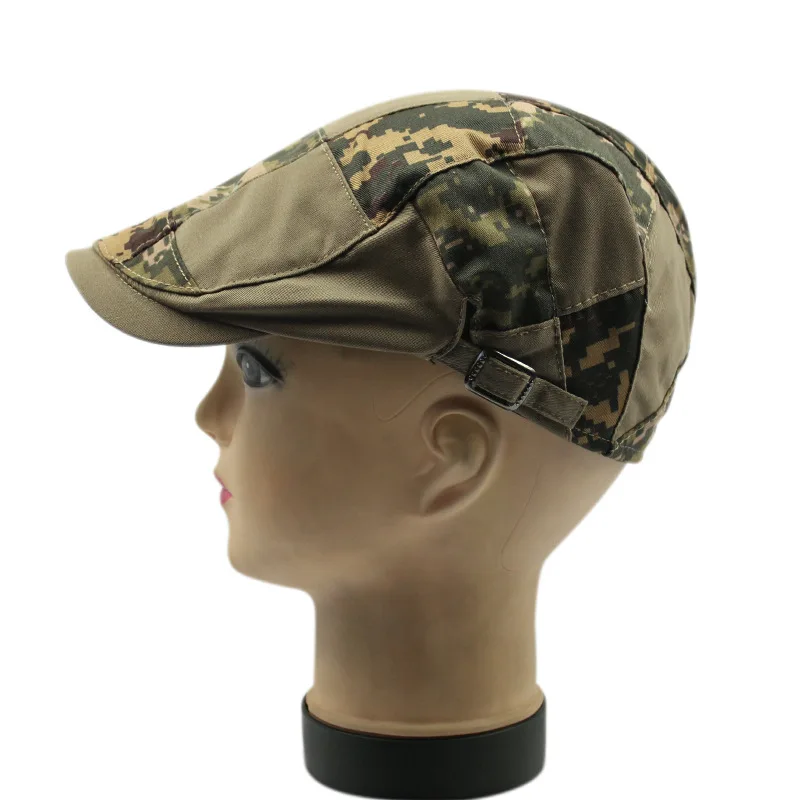 Камуфляжный берет boinas para mujer Кепка pello donna плоская кепка bonnet naissance fille французская Кепка Козырек камуфляжная кепка s