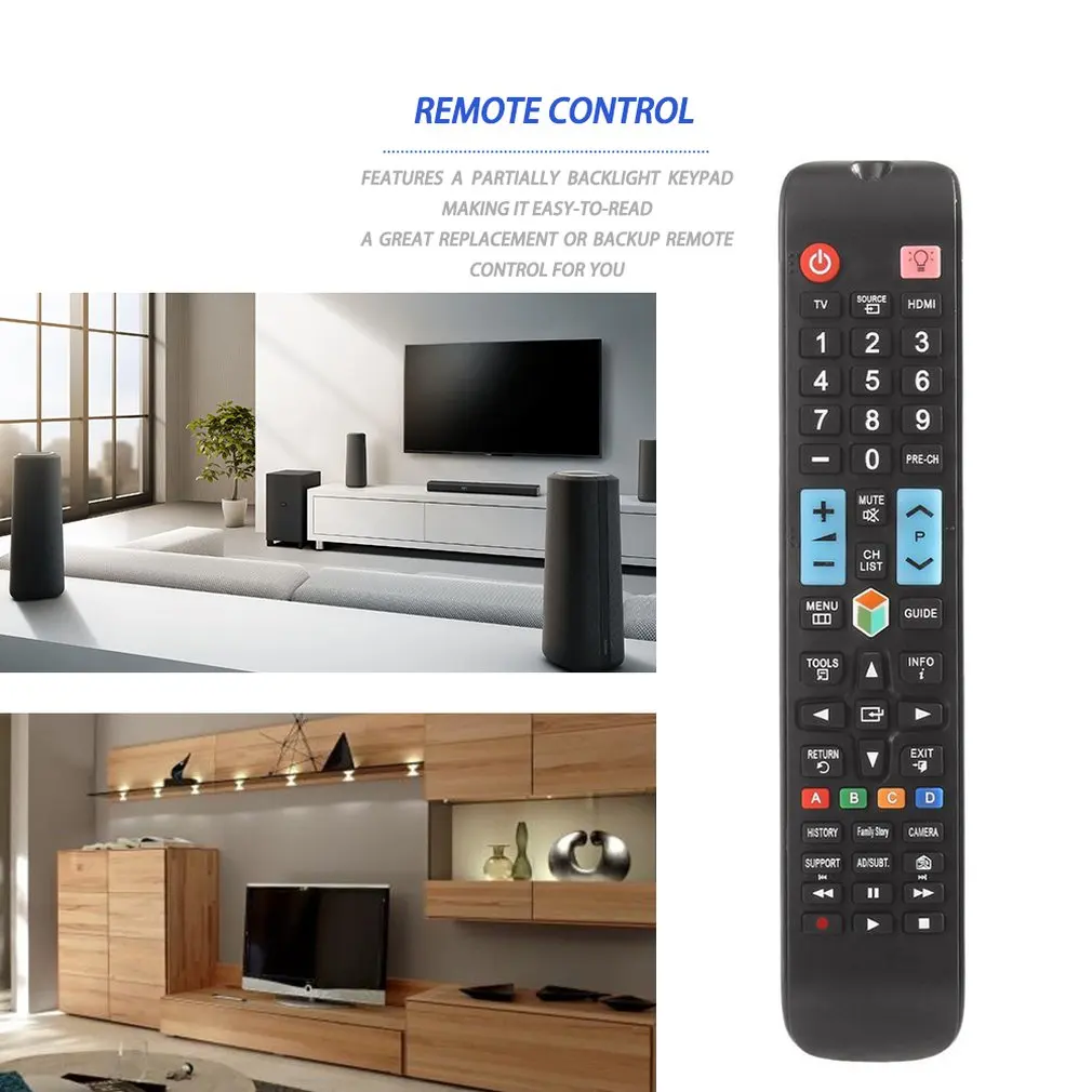 Универсальный пульт дистанционного управления для samsung Smart tv AA59-00638A аксессуары для телевизора Замена с кнопками подсветки 3D