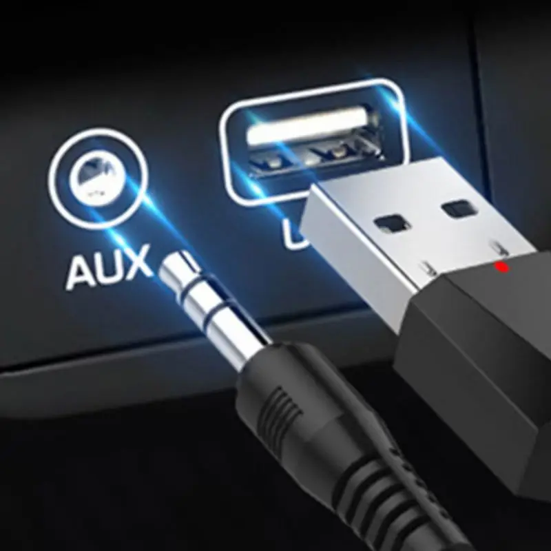 ONEWELL 1 шт. мини USB беспроводной Bluetooth 3,5 мм аудио стерео музыкальный приемник адаптер AUX автомобильный