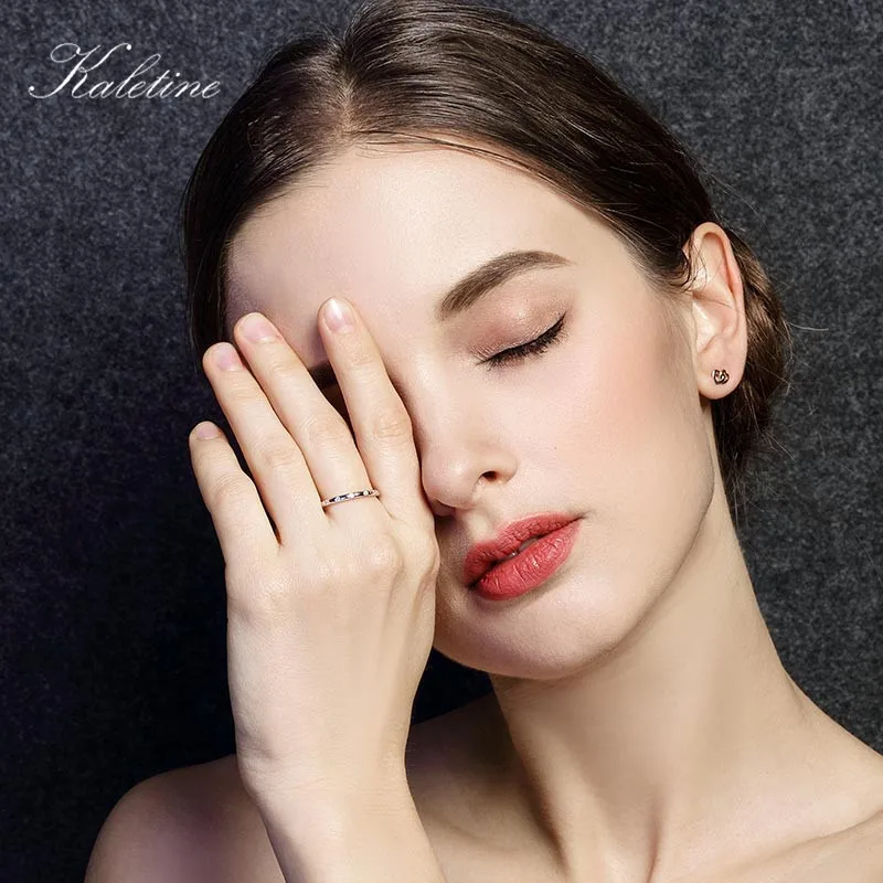 KALETINE, 925 пробы, серебряные кольца для женщин, кольцо на палец для женщин, свадебные кольца, наборы, модные ювелирные изделия