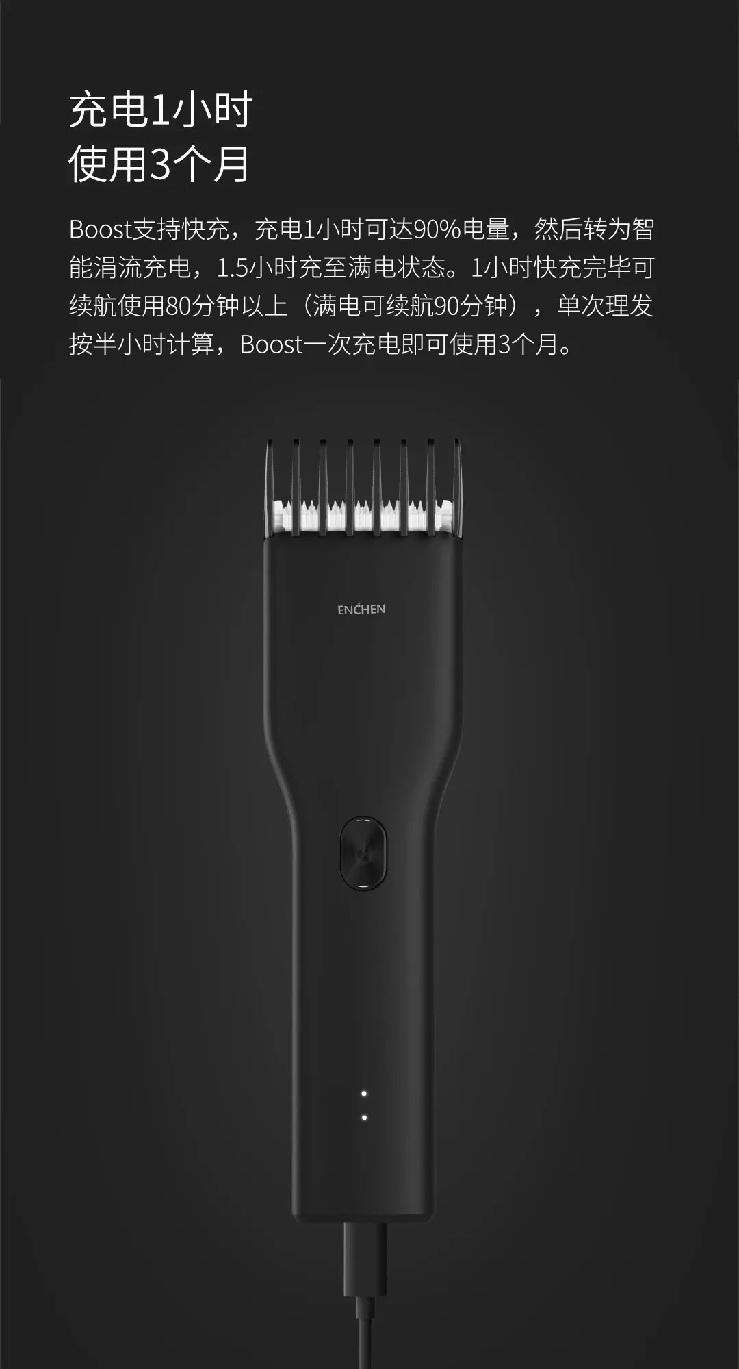 XiaoMi ENCHEN мощная машинка для стрижки волос профессиональная машинка для стрижки волос Мужская электрическая машинка для стрижки волос