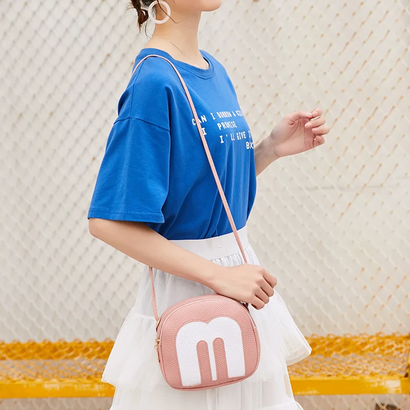 

Lychee-printed mini shell bag Japanese Korean style small shoulder bag hundred-set personality mini mobile phone oblique bag