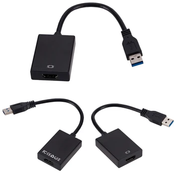 

USB 3.0 to HDMI Converter USB3.0 to HDMI Graphic Adapter Multi Display Cable for PC Notebook Projector HDTV HD 1080P