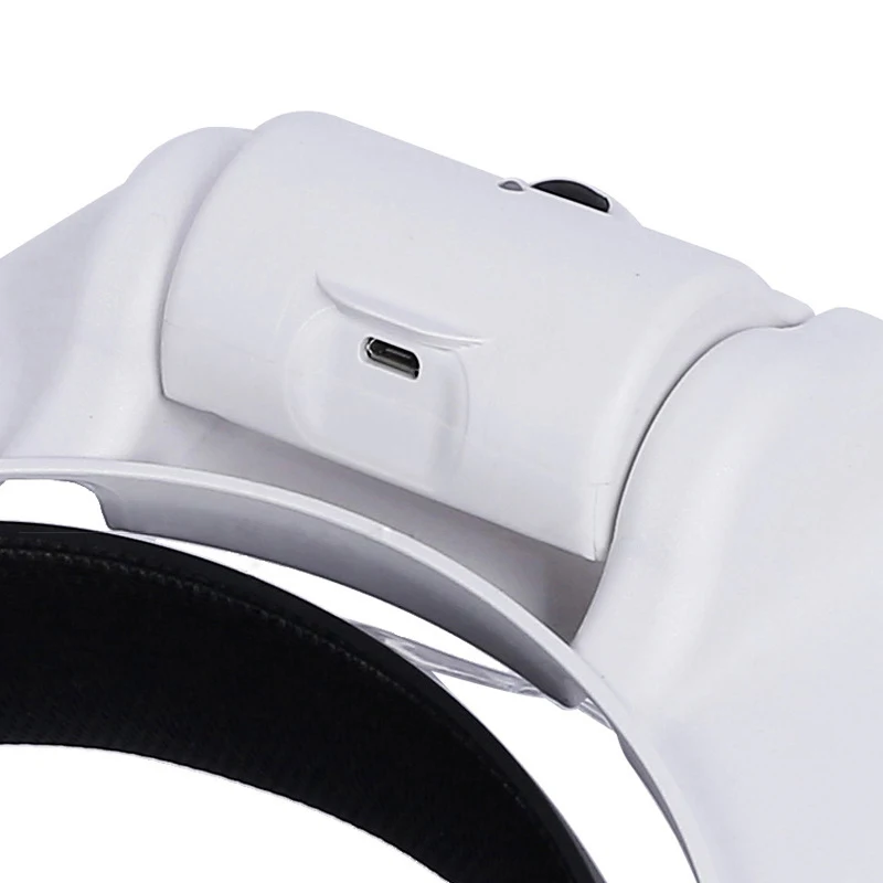 USB Rechargeable LED Lighting Lamp Head Loupe Jeweler Headband Magnifier Eye Glasses Optical Tool Repair Reading Magnifier