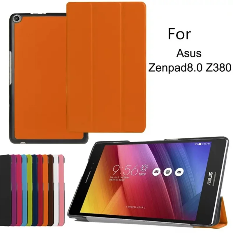 Трехслойный Магнитный смарт-чехол из полиуретановой кожи для Asus Zenpad 8,0 Z380 Z380C Z380KL 8 дюймов флип-стенд Роскошные Чехлы для планшетов