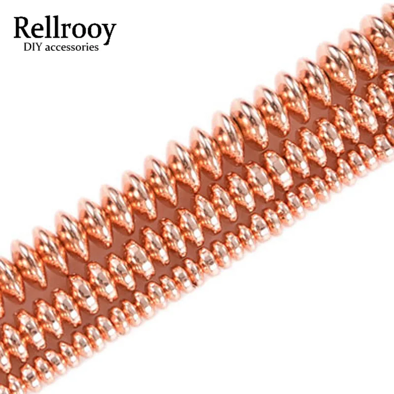 Rose gold Natural Hematite Loose Spacer Beads For Jewelry Making 4 6 8mm Pick Size Fit DIY Bracelet Necklace | Украшения и