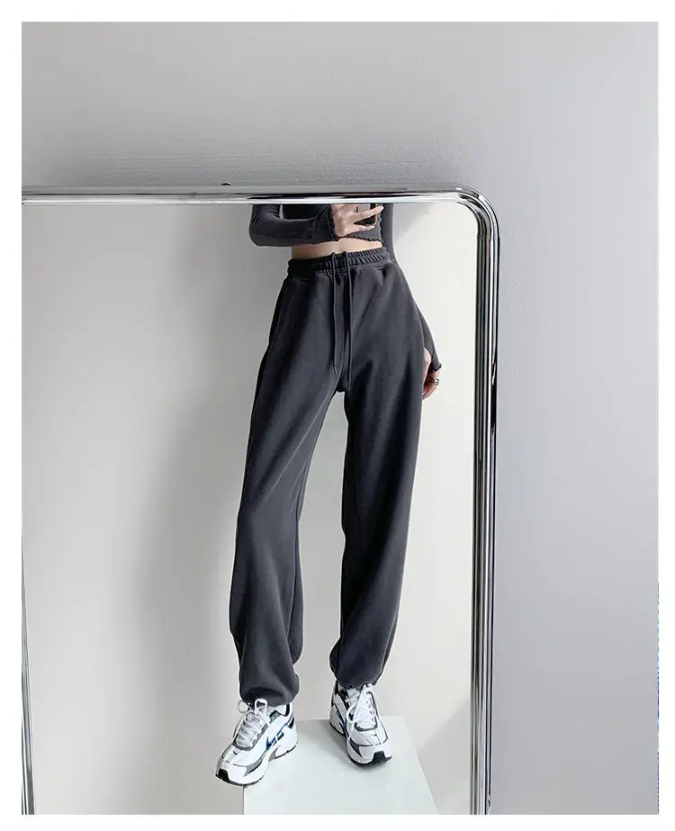 sweatpants 2021 Jogging Sweatpants Women Baggy Women's Joggers Sports Pants Korean Fashion Tracksuit Pants pantalon female wide leg trousers