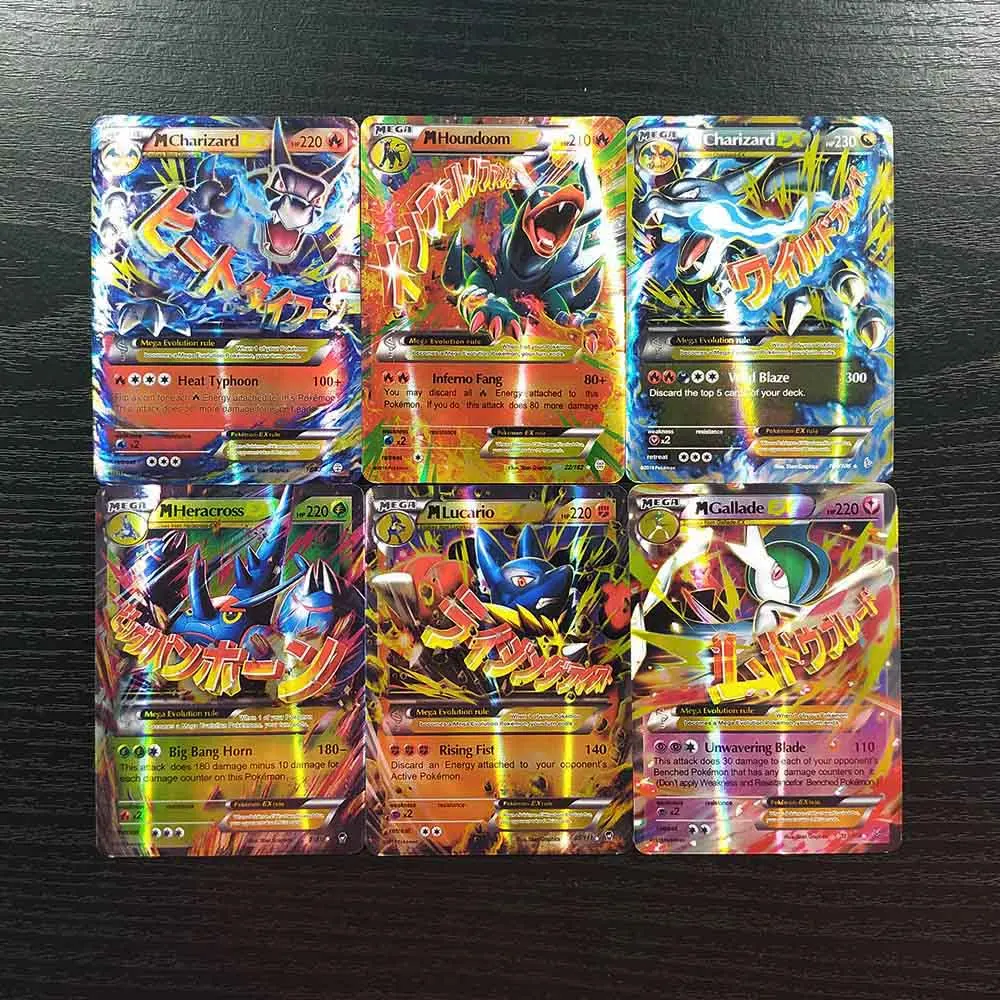 TAKARA TOMY Pokemon Cards 30 мега палубная настольная игра коллекции битва сияющая карта детские игрушки флеш-карты настольная игра
