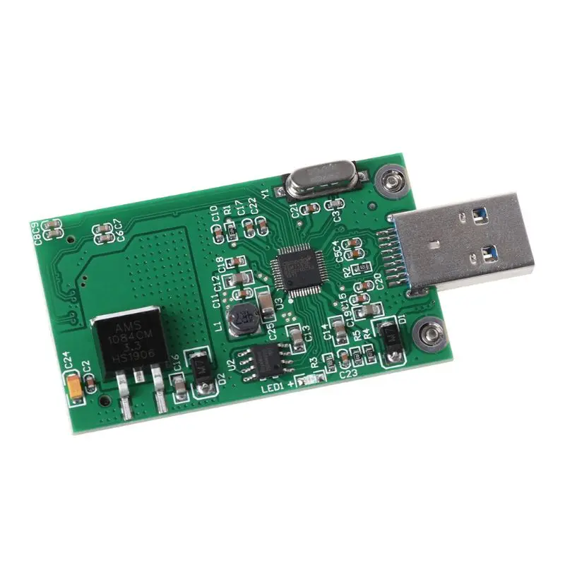 MSATA SSD к USB 3,0 адаптер карты ASM1153E высокоскоростной мобильный U диск конвертер