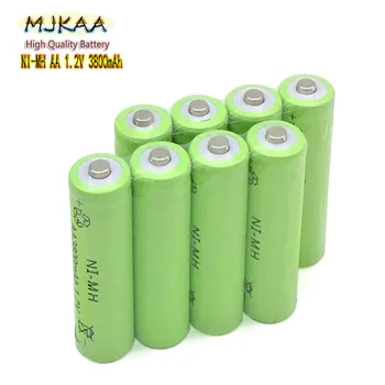 

New Cheap MJKAA NI-MH 1.2V 3800Mah AA Rechargeable Batteries In Advance For Toy Camera Microphone