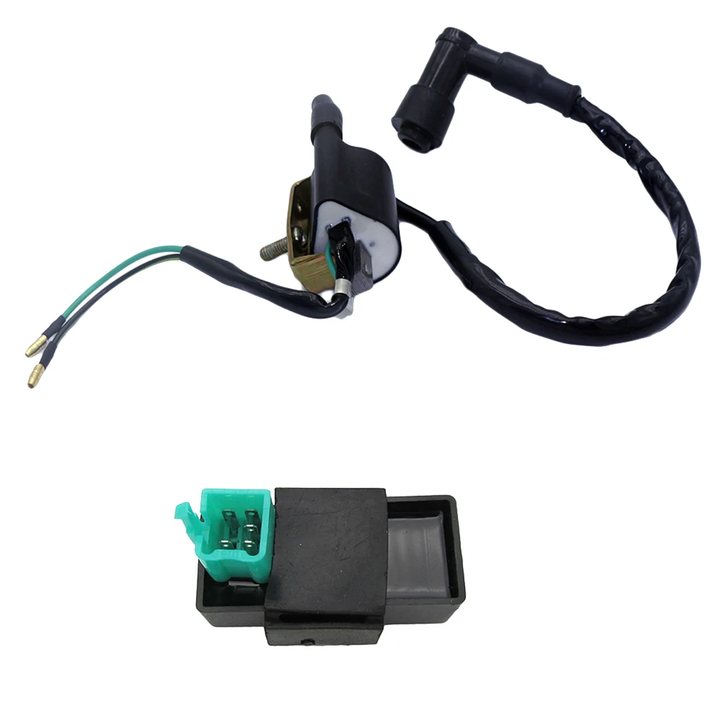 Racing Ignition Coil + AC 6-pin CDI Box Module for 50cc-150cc Engine Parts Dirt Bike ATV Quad