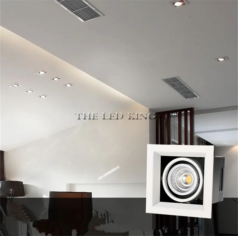 Super Bright Square LED Downlight 10W 20W 30W Aluminum AC220V 110V LED Down Light Ceiling Recessed Spot Light Indoor Lighting