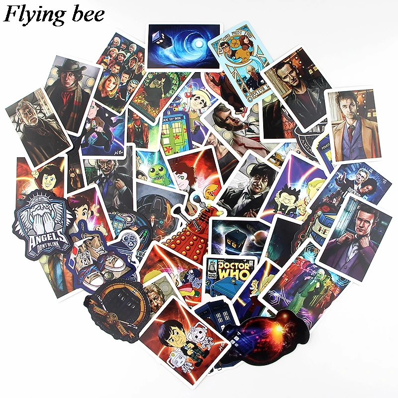 20 компл./лот(58 шт./компл.) Flyingbee Doctor Who Автомобильная наклейка модная ПВХ Скрапбукинг наклейка s для DIY багажа ноутбука Наклейка X0531