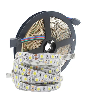 

5 meters 300Led no RGB light strip Led waterproof 5050 2835 DC12V 60 Leds / M Flexible tape White / warm white tape / RGB Strip