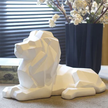 

Hand Craved Table Office Ornaments Model Sculpture Abstract Home Crafts Gifts Decoration Animal Statue Resin Modern