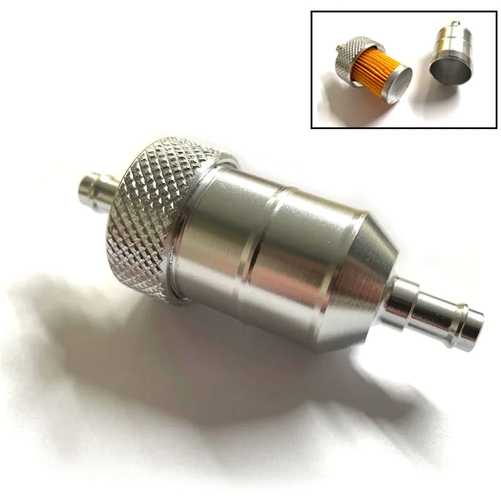 Universal Cnc Aluminium Alloy Motorcycle Inline Fuel Petrol Diesel 