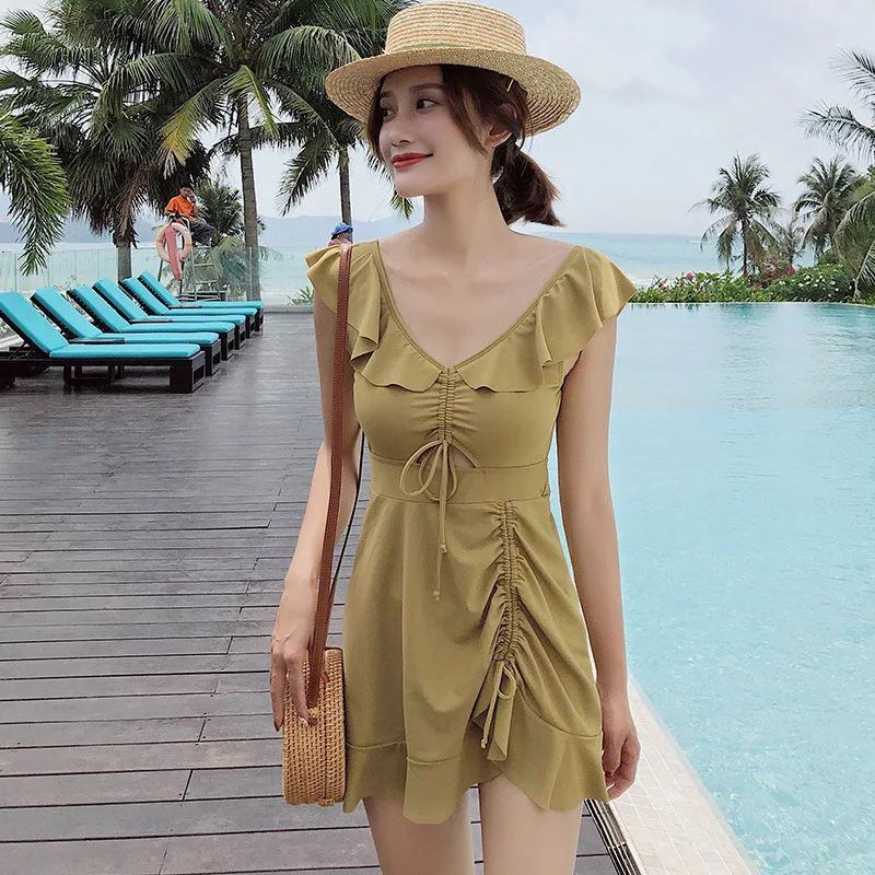 Women's Swimsuit With Push Up Cups One Piece Swimsuits Women 1 Woman Whole Swimming New Pants Skirt 2019 Overshadows Korean Women's Swimsuit With Push Up Cups One Piece Swimsuits Women 1 Woman Whole Swimming New Pants Skirt 2019 Overshadows Korean