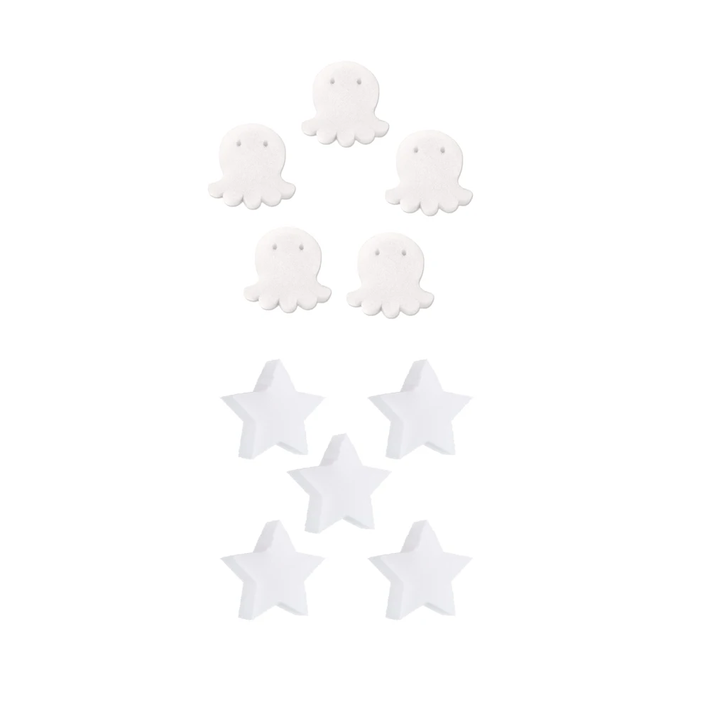 Pack of 10 Scumbug Oil-Absorbing Sponge, Octopus Star Shaped Sponges for Swimming Pools, Hot Tubs & Spas