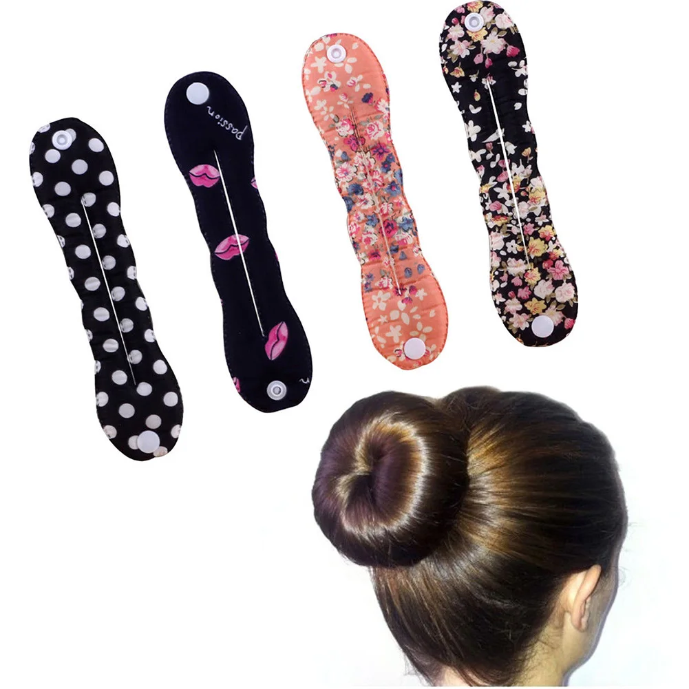 1PC Magic Foam Sponge Hair Clips For Girls Bun Curler Hairstyle Twist Maker Tool Hairpins Dount Twist Hair Accessories Headwear designer head scarf