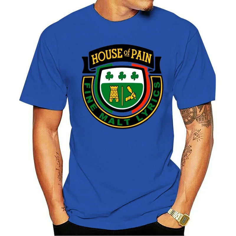 HOUSE OF PAIN FINE MALT LYRICS DJ LETHAL CYPRESS HILL NEW WHITE Print Short Sleeve Trend 2021 Fashion Cotton T-shirt | Мужская одежда