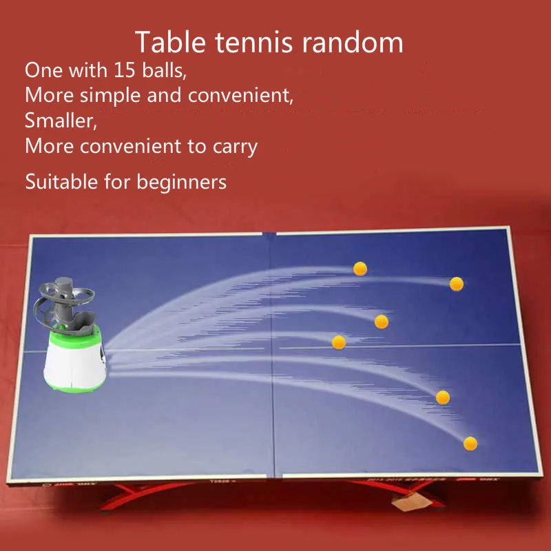  Portable Table Tennis Trainer Automatic Ball Machine Desktop Game Set Toy Children's Entertainment 