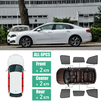 

For Citroen C6 2017-2018 6Pcs Windows Sunshade UV Ray Protector Mesh Block Privacy Visor