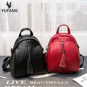 

Brand Designer Women Genuine Leather Backpack Casual Backpack Bag Teenager School Travel Back Pack Mochila Escolar