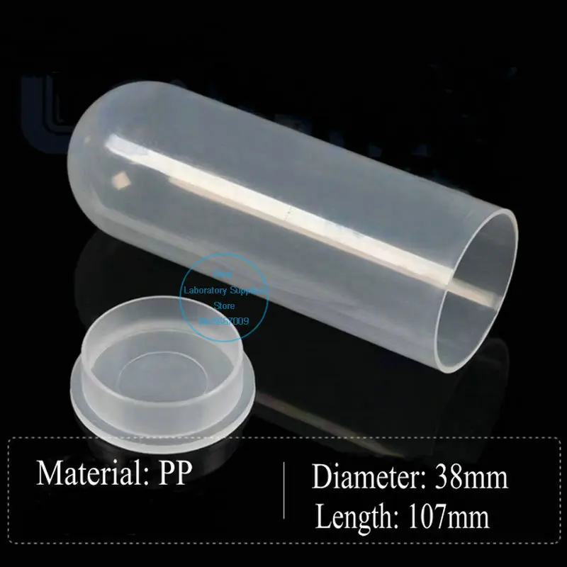 30pcs/lot 100ml Clear Plastic centrifuge tube PP Microcentrifuge Round-bottomed with Flat Socket Cap Test Sample Vials