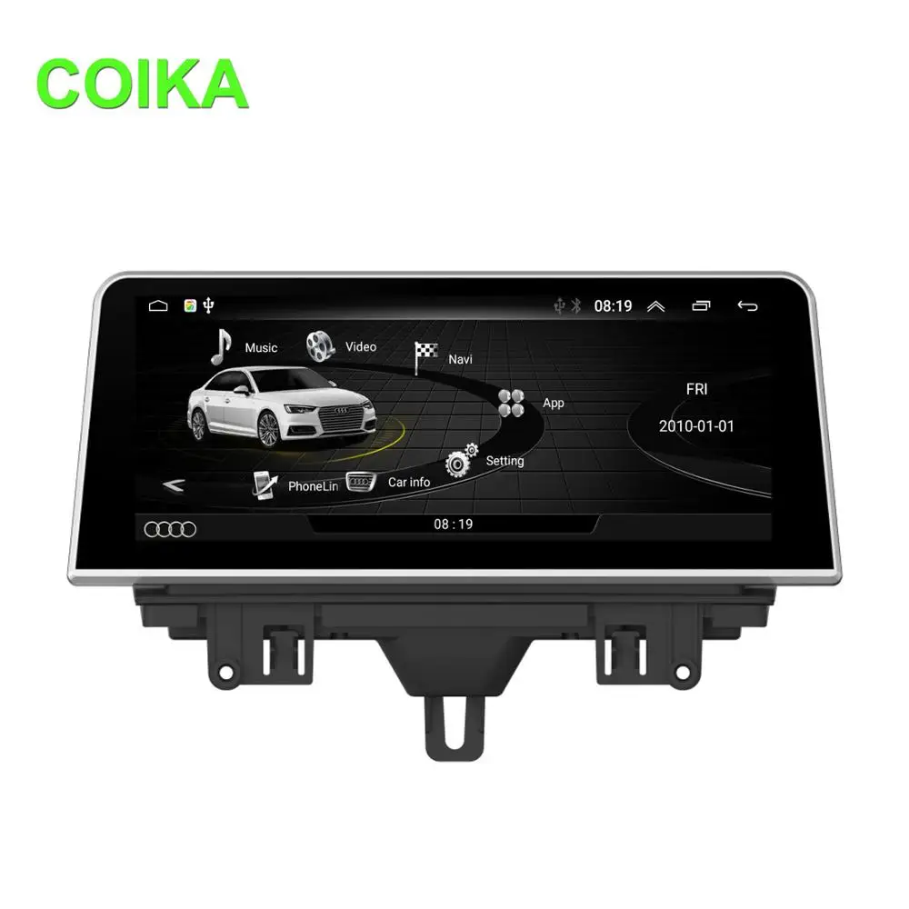 COIKA Android 9,0 система автомобиля ips сенсорный экран радио для Audi A3 2013- gps Navi стерео BT музыка wifi Google AUX SWC 2+ 32 Гб ram