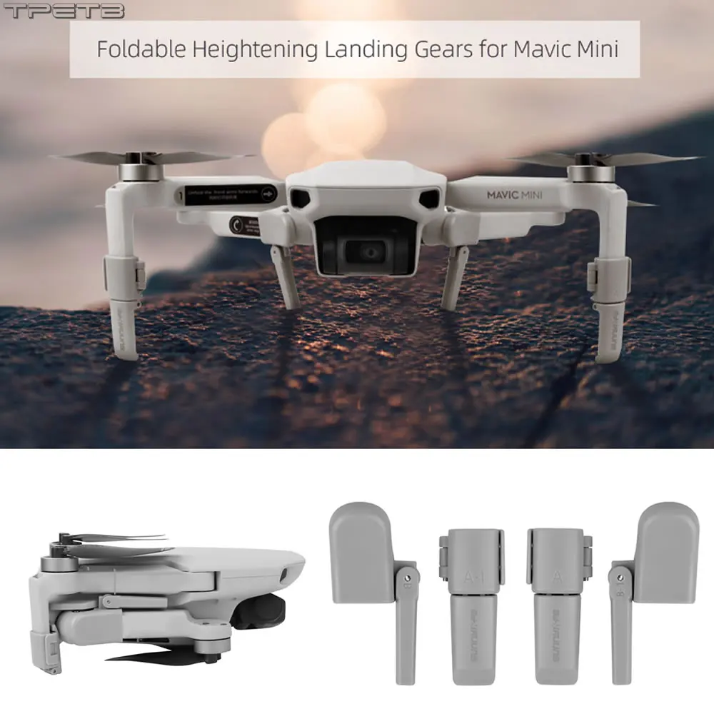 

Collapsible Landing Gear Leg for Mavic Mini Skid Heightened Tripod Damping Stabilizers Leg for DJI Mavic Mini Accessories
