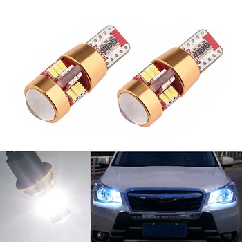 

2X W164 T10 W5W 27LED 3014SMD Parking Lights Sidelight No Error For Subaru impreza legacy xv forester Outback Tribeca Fiat